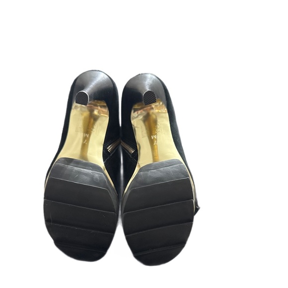 Bebe Yasmin Black Suede Peep Toe Platform Lace Up Zipper Boots Size7
NWT’s + box - Picture 4 of 4